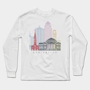 Louisville skyline poster Long Sleeve T-Shirt